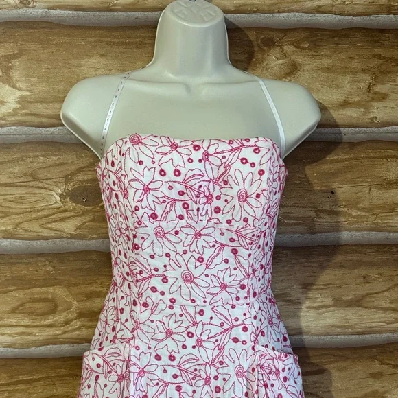 Lilly Pulitzer Vintage Embroidered Pink Floral Dress Pockets! - Picture 4 of 7